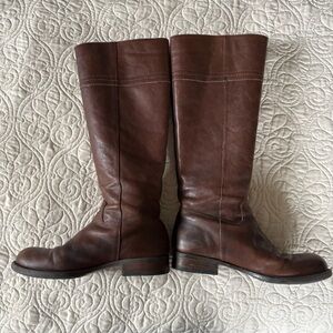 Franco Sarto Brown Heeled Boots